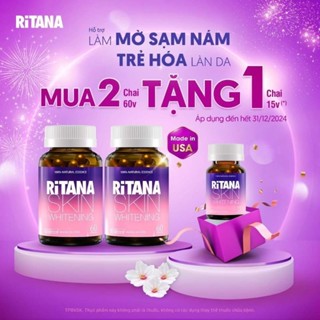 [Chính hãng] RiTANA  60V VIÊN UỐNG MỜ THÂM NÁM TỪ MỸ LIỆU TRÌNH 2 THÁNG <CÓ TEM TÍCH ĐIỂM TẶNG QUÀ)