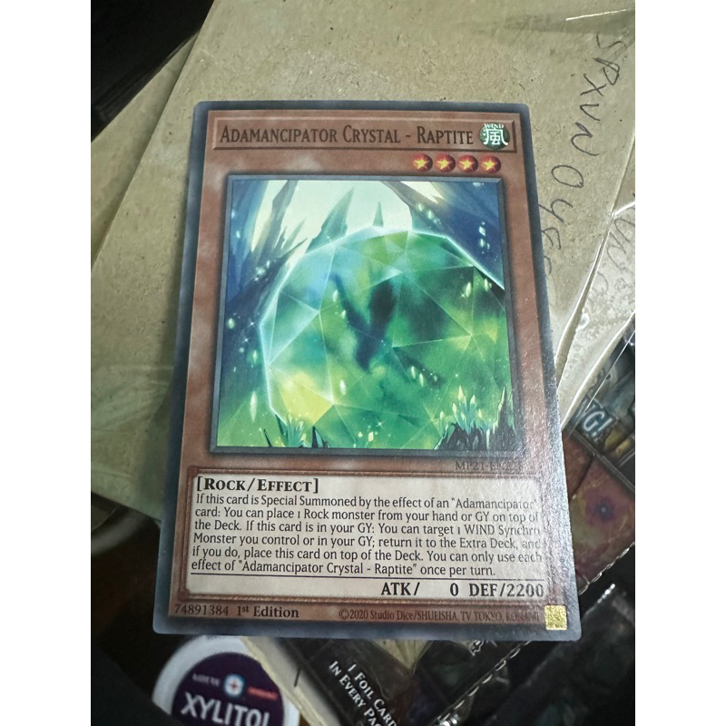 Bài yugioh:adamancipator crystal- raptite