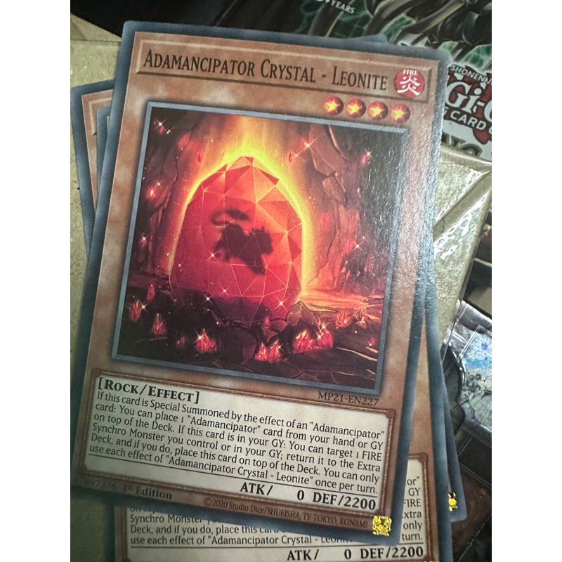 Bài yugioh: adamancipator crystal- leonite