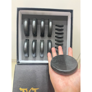 Đá tròn massage, Đá núi lửa kích thước 8*8cm, ĐÁ NÓNG SPA
