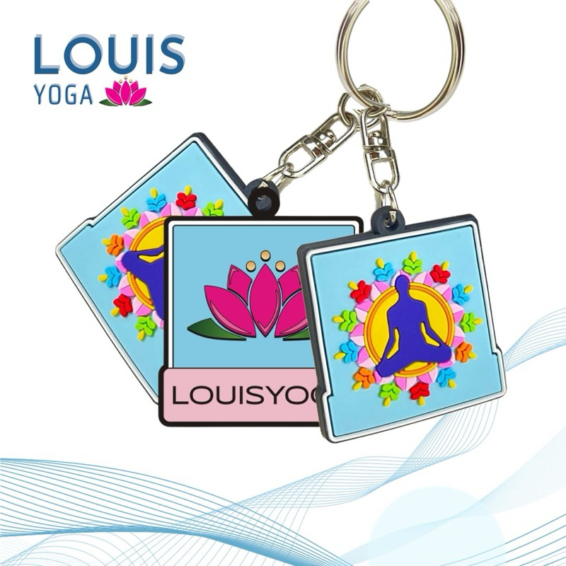 Móc chìa khóa Louisyoga in hình yoga- hãng Louis Yoga tiện lợi, hình ảnh yoga bắt mắt