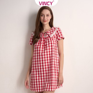 Đầm satin nữ vincy ddk040w31