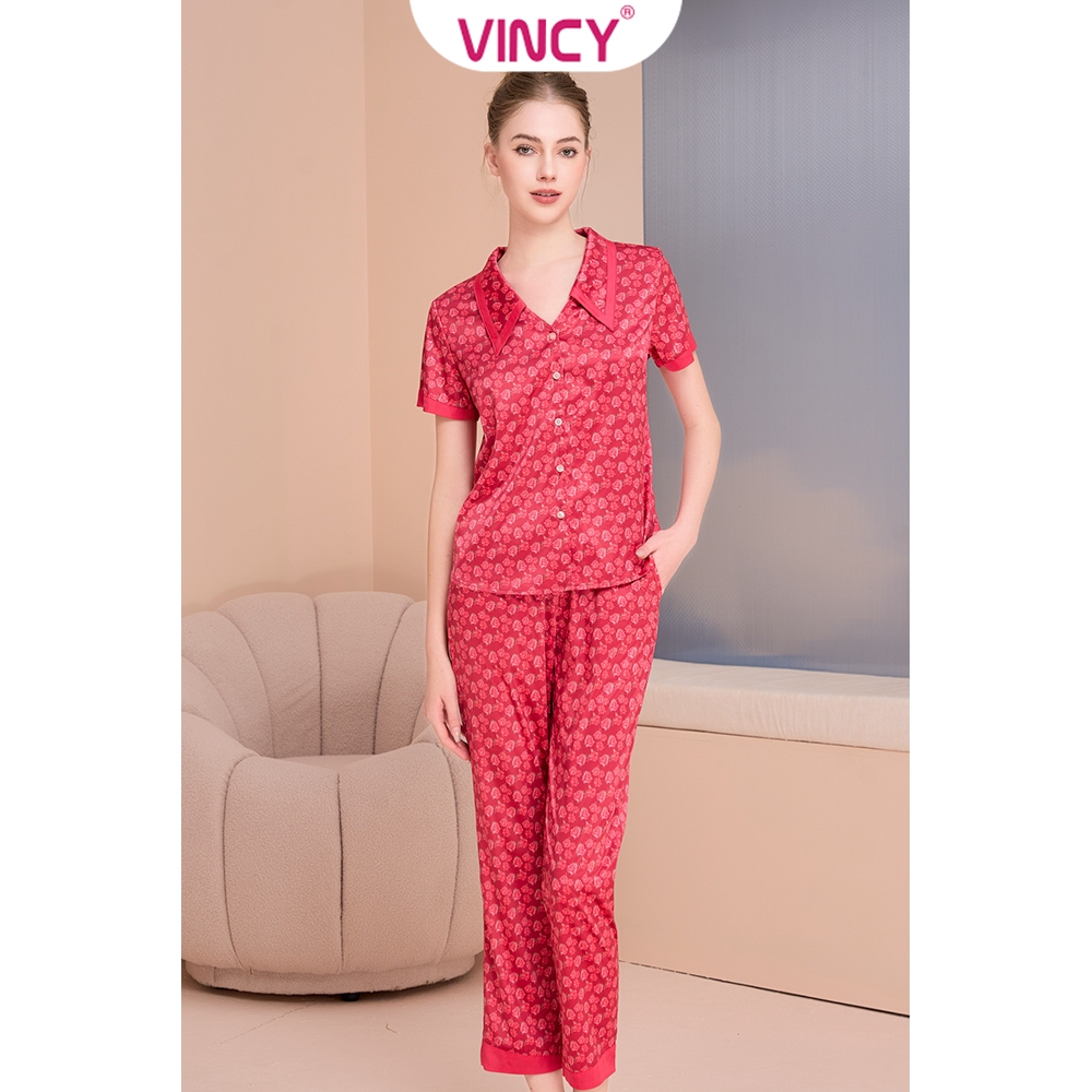 Bộ Đồ Satin Dài Nữ Vincy BSD060S31