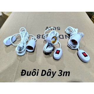 Đuôi đèn có công tắc dây dài 3 mét