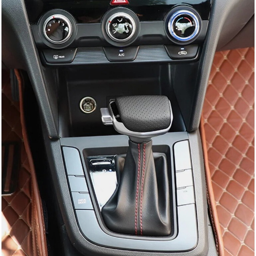 Cục nắm cần số Huyndai Elantra 2016-2018 - Màu đen da đục lỗ