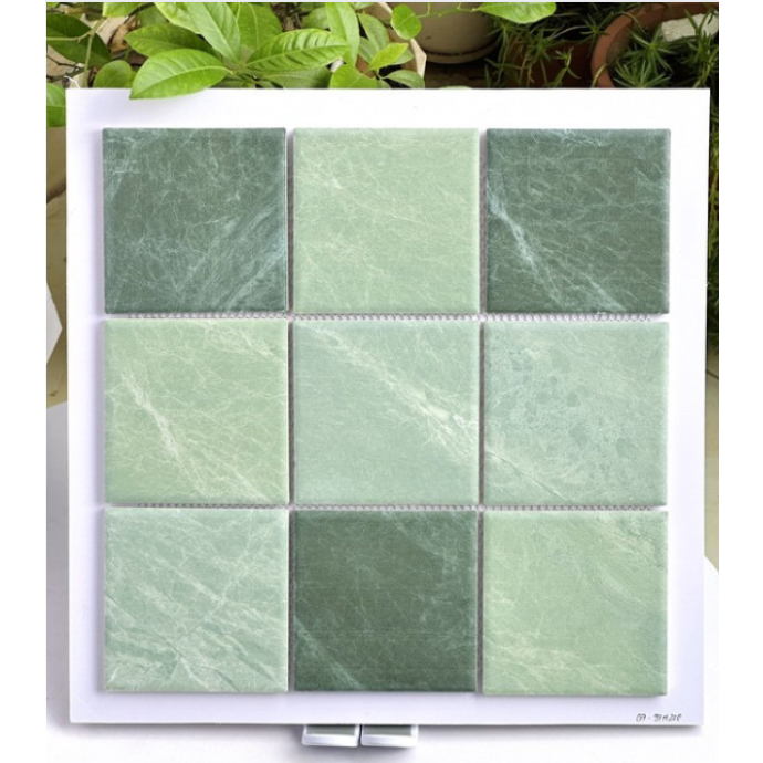 Gạch thẻ mosaic  ốp trang trí khu resort, phòng khách, ngoại thất, chống cháy, độ bền cao