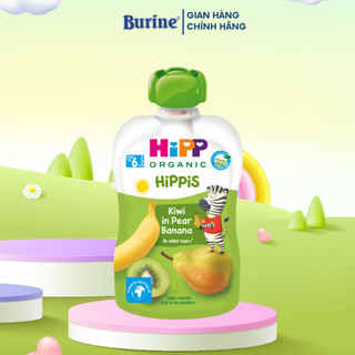 [HSD T6.24] Dinh dưỡng ăn dặm 100% trái cây nghiền Organic HiPPiS 100g bổ sung Vitamin - Nhập khẩu châu Âu