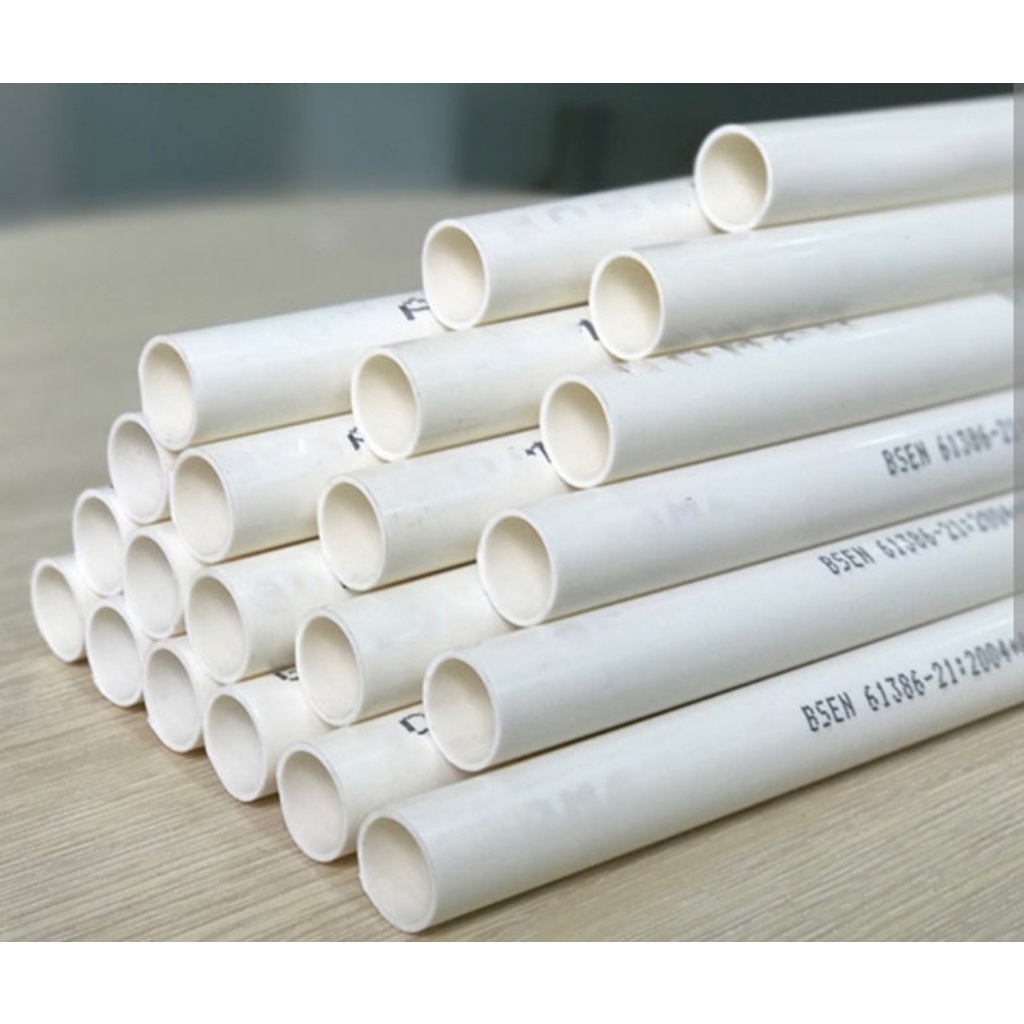 Ống ghen luồn dây điện phi 20 16 25 sino, Ống Nhựa Pvc Trắng Loại Tốt, ống luồn cứng,ghen điện.