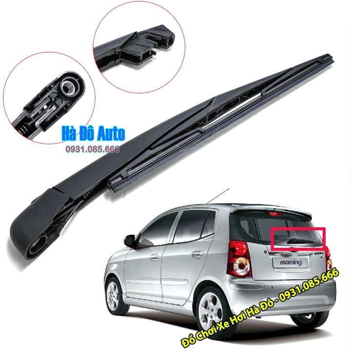 Bộ Cần Chổi Gạt Mưa Sau Morning 2007 2008 2009 2010 2011 - Gạt Mưa Sau Kia Morning 2007/2011