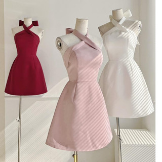 Đầm yếm thiết kế basic thắt nơ sau gáy xinh xắn thích hợp đi chơi đi tiệc - Ellie Dress