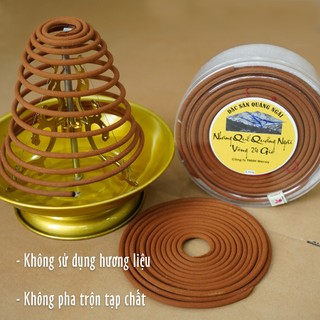 Combo hộp nhang vòng quế Vinacay và đế thắp nhang vòng mỗi khoanh cháy 24 giờ