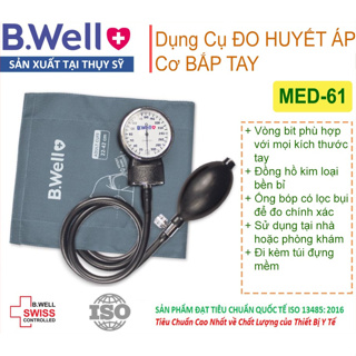 Dụng Cụ Đo Huyết Áp Cơ Bắp Tay B.Well MED