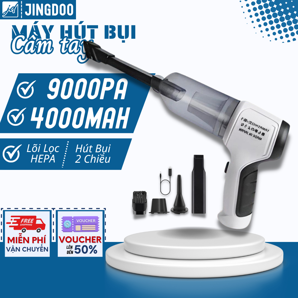 Máy Hút Bụi Cầm Tay Tamashio Lực Hút 9000PA Hút Bụi Đa Năng Siêu Khỏe, Hút Bụi 2 Chiều Hút Thổi Bụi Dễ Dàng