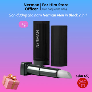Son dưỡng cho nam Nerman Men in Black 2 in 1 dưỡng ẩm 4g, không tạo màu, làm mềm môi, ngăn ngừa và cải thiện thâm môi