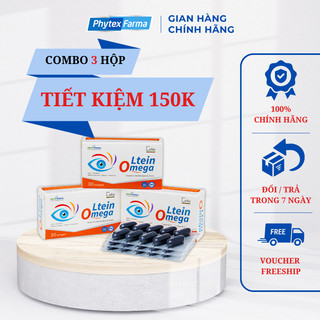 Combo 3 hộp viên uống bổ mắt tăng cường thị lực Ltein Omega Hôp 30 viên