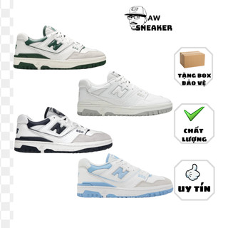Giày thể thao NB550 với 5 màu hot trend 2024, Giày sneaker NB550 cao cấp xanh lá-vàng-trắng chuẩn S.cấp full bill box pk