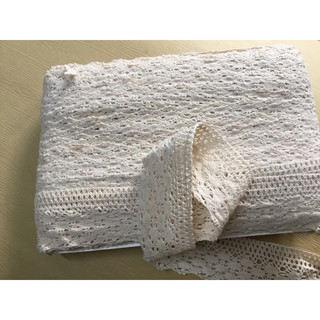 Ren Chỉ, Ren Cotton, Ren Viền Scrapbook(Màu kem)