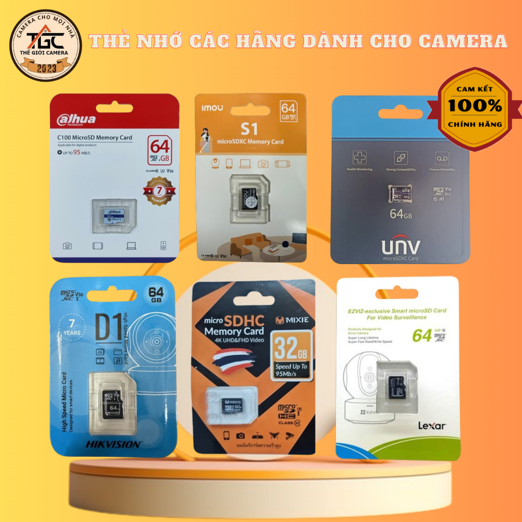 Thẻ nhớ chuyên camera imou , ezviz, kbone 32gb 64gb 128gb chính hãng