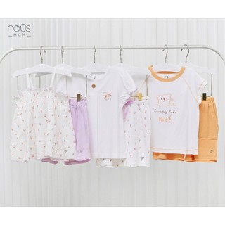 Bộ quần áo cộc, ba lỗ Nous bé trai, bé gái nhiều màu sắc chất liệu thoáng mát cho bé từ 2-3 tuổi đến 5-6 tuổi