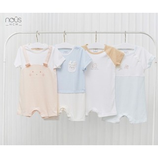 Bộ quần áo Nous liền thân cộc nhiều màu sắc cho bé từ 3-6 tháng đến 12-18 tháng