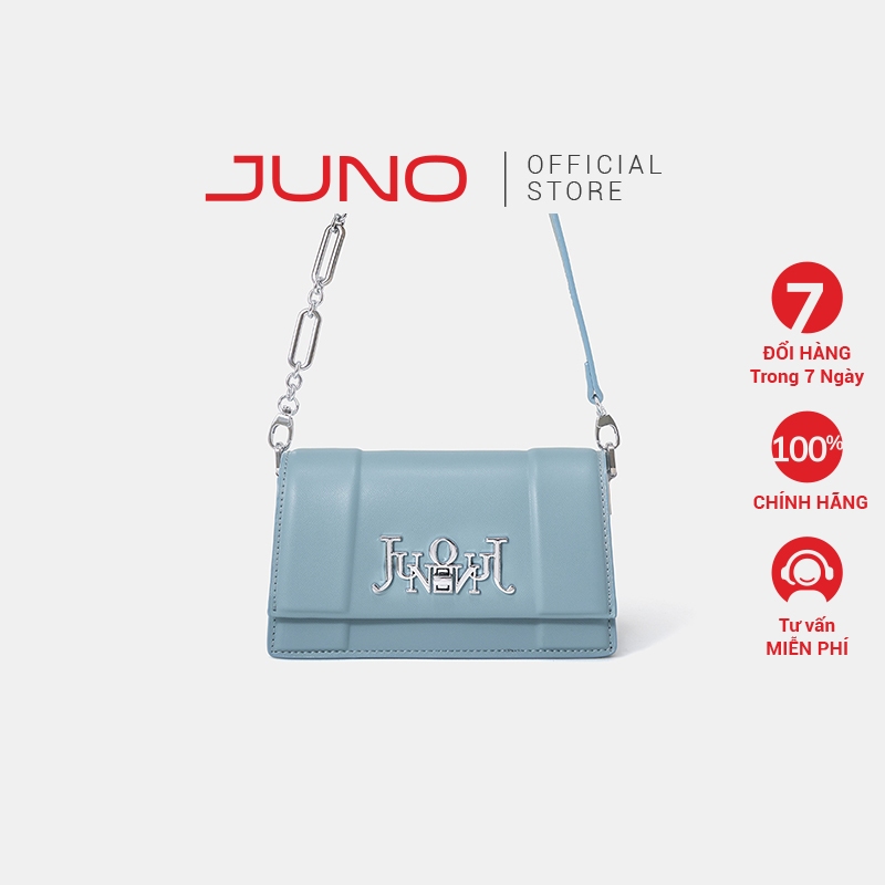 Túi Xách Nữ Thời Trang JUNO Cỡ Nhỏ Shoulder Bag Trang Trí Khóa Logo Cách Điệu TXN737