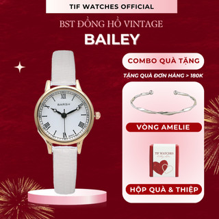 Đồng Hồ Nữ Mặt Nhỏ BAILEY Tif Watches Phong Cách Cổ Điển Chính Hãng Quà Tặng Sinh Nhật Bạn Gái