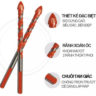 Mũi khoan đa năng cam khoan gạch, khoan bê tông, khoan gạch men...