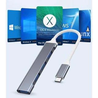 HUB CHUYỂN ĐỔI USB : TYPE C SANG 4 CỔNG USB 3.0
