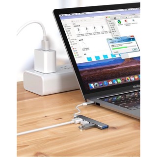 HUB CHUYỂN ĐỔI USB : TYPE C SANG 4 CỔNG USB 3.0