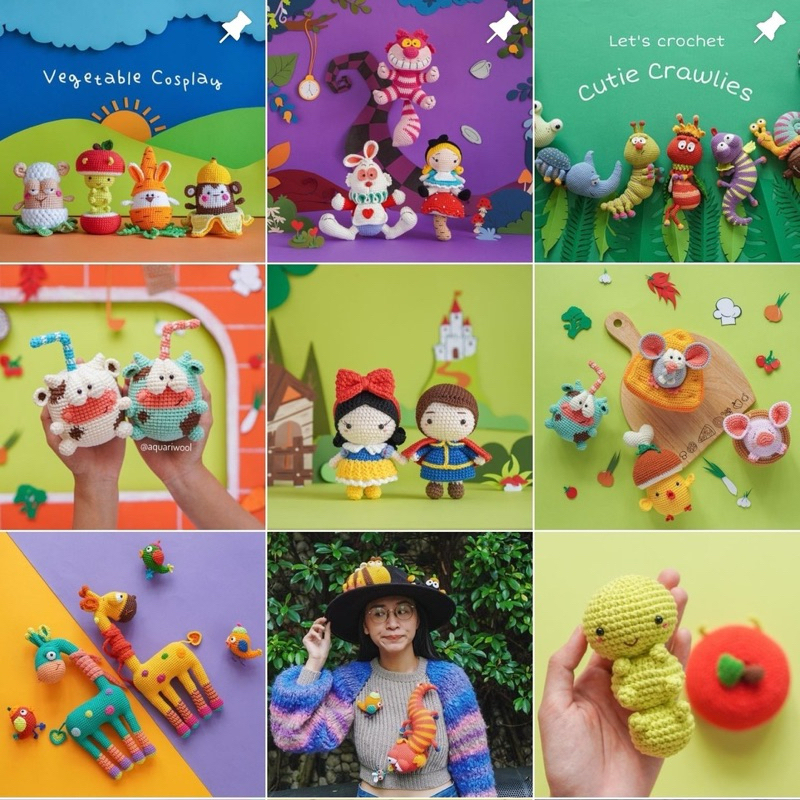 Chart Giấy Thú Bông/Búp Bê/Thú Dị-ko phải thú bông thành phẩm và ko kèm nguyên liệu [Len Lẻn Lèn Len