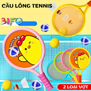Đồ chơi vận động tương tác phát triển toàn diện cơ thể tăng trưởng chiều cao cho bé bộ đôi vợt cầu lông tennis trẻ em