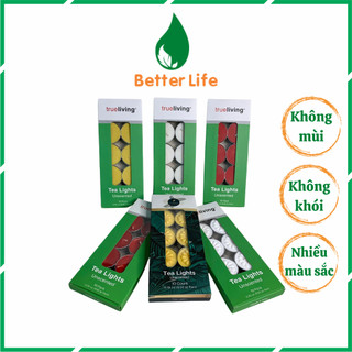 Nến tealight hộp 10 viên đốt đèn xông tinh dầu, trang trí tiệc, viên tròn, mini cháy hơn 4 giờ – Better Life