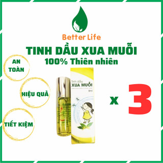 Tinh dầu xua muỗi Odora 100% thiên nhiên combo 3 chai 8ml - Better Life
