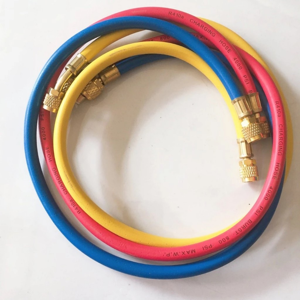 Dây nạp ga điều hòa 90cm, 3 màu, dây sạc ga R22, R410 máy lạnh chuyên dụng hongsen