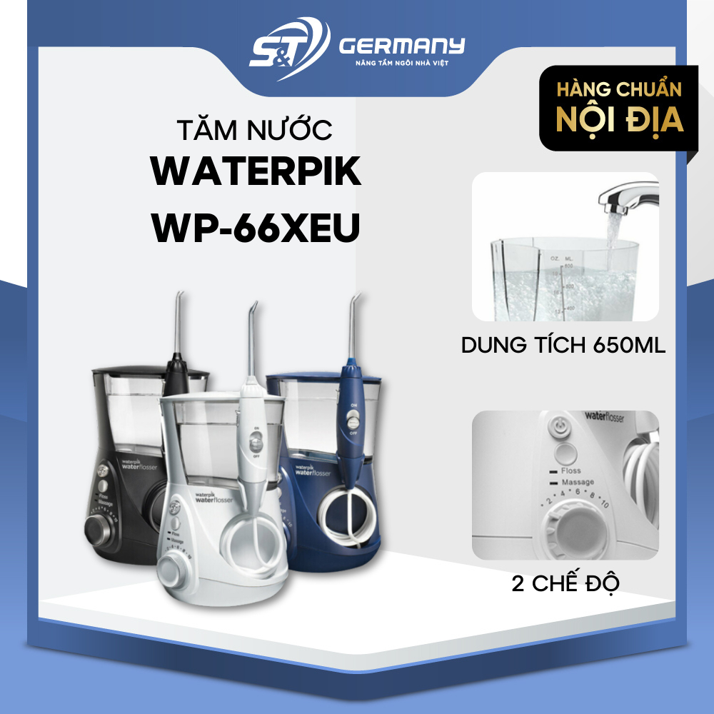 Tăm nước Waterpik Ultra Professional WP-66xEU Nội Địa Đức, Máy tăm nước chăm sóc răng miệng cao cấp GSTElectronic