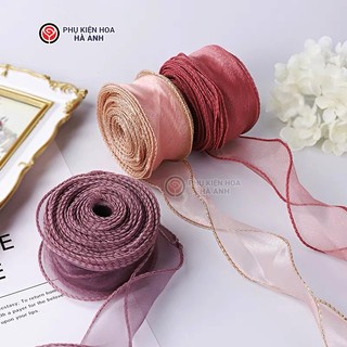 Ruy băng voan bản to, dây ruy băng voan bản 4cm