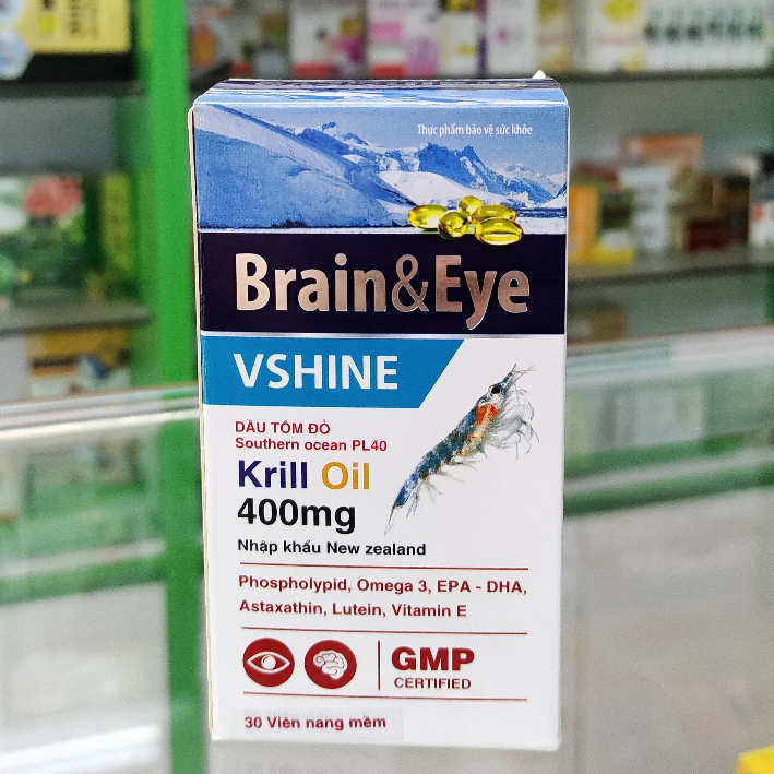 Viên uống bổ mắt, não Brain &amp; eye bổ sung omega 3, Lutein giúp phát triển Não và cải thiện thị lực