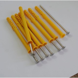 1 Cây Vít Nở Vàng, Vít Inox và Tắc kê 8-100mm, Vít Gắn Tường Chuyên Nghiệp