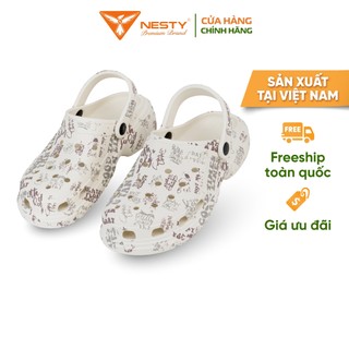 Dép Sục Nam Nữ NESTY Họa Tiết Chữ Thời Trang Cá Tính Chất Liệu Đế Eva Sục Nhựa Nhẹ Mềm Mại NE01-2