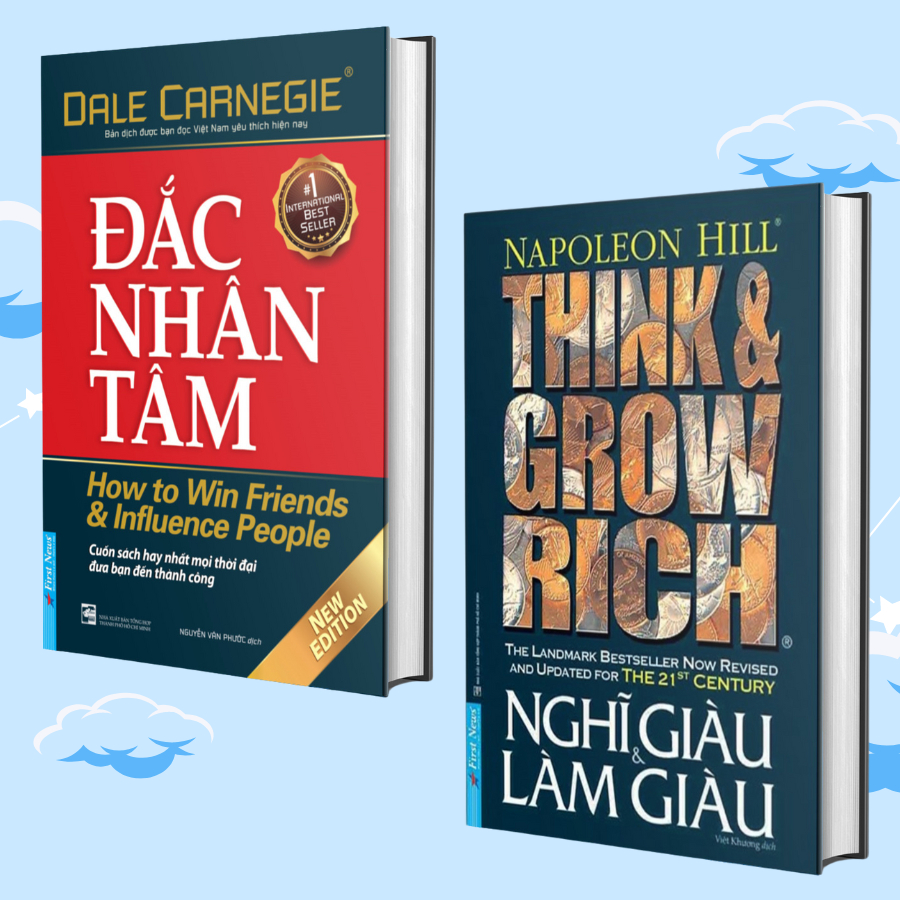 Sách - Combo Đắc Nhân Tâm + Nghĩ Giàu Và Làm Giàu - First News