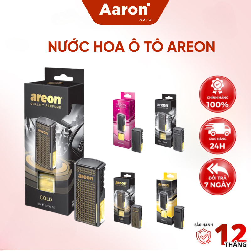 Nước hoa ô tô Areon, nước hoa kẹp cửa gió ô tô Areon cao cấp lưu hương bền lâu