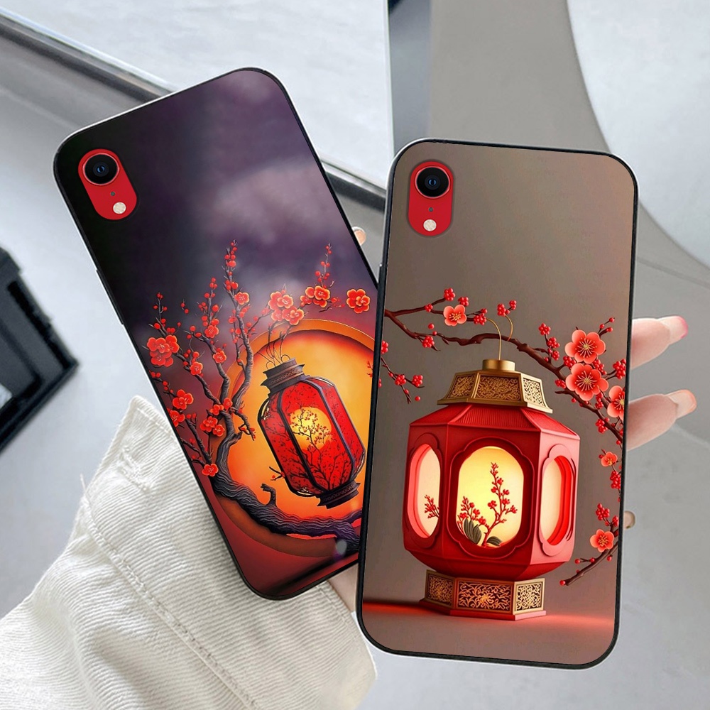 ốp lưng Iphone XR in hình đèn lồng đỏ may mắn