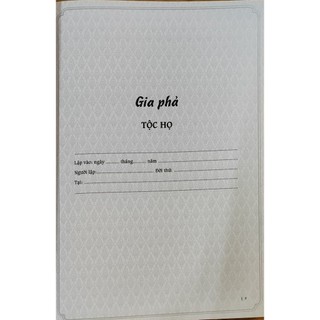Sách - Gia Phả Dòng Tộc ( bìa cứng )