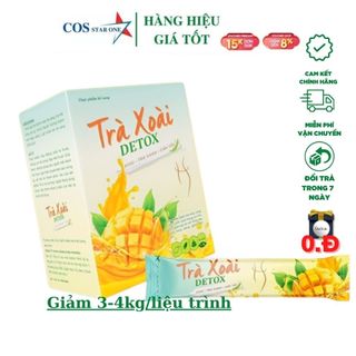 Trà Xoài Giảm Cân Kelly Detox-Tặng VITAMIN Rau Củ