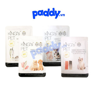 Pate cho chó mèo kings pet đủ vị túi 70g