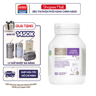 Viên uống giúp phát triển chiều cao cho bé Bioisland Lysine 60 viên của Úc