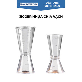 Ly đong định lượng jigger nhựa chia vạch loại 10/20ml và 20/40ml - bartech