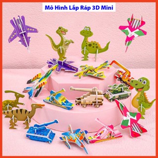 Đồ Chơi Lắp Ráp Mô Hình 3D Mini Bằng Xốp Ghép Hình Khủng Long Và Nhiều