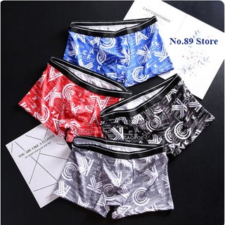 COMBO 4 quần sịp nam, quần lót đùi nam cao cấp họa tiết độc đáo