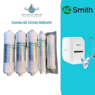 Combo lõi lọc nước số 12345 aosmith - lõi lọc nước chính hãng